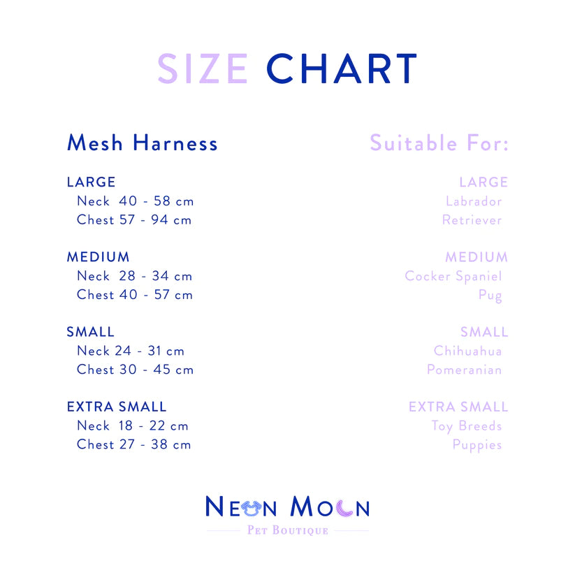 The Minnie Mesh Dog Harnesss - by Neon Moon Pet Boutique