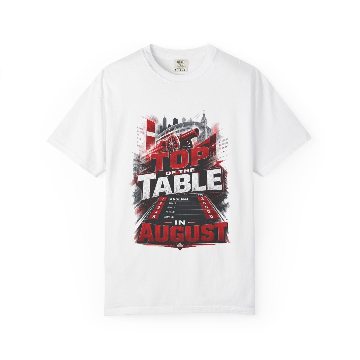 Top of the Table in August T‑Shirt — Racing Track Graphic Tee