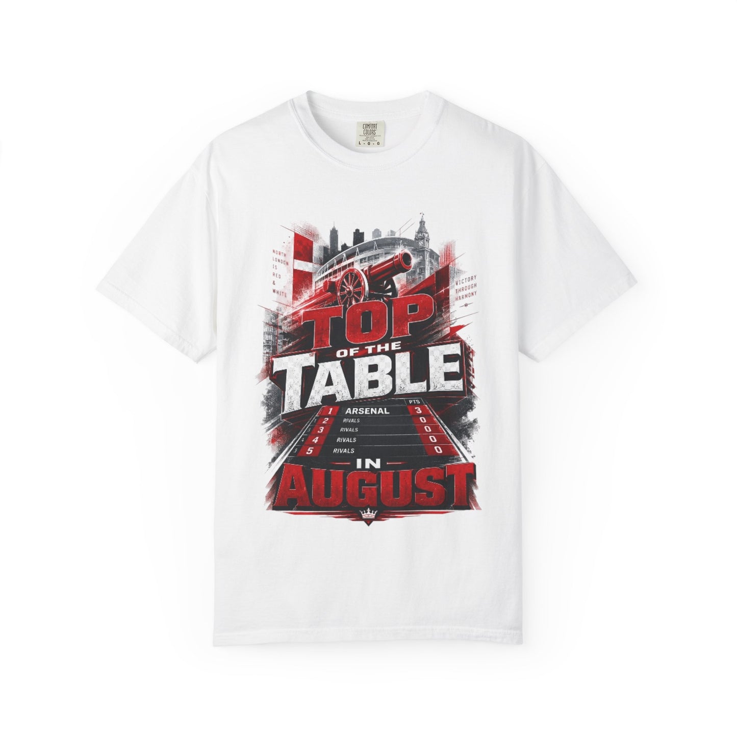 Top of the Table T-Shirt — "Top of the Table in August" Retro Racing Graphic Tee