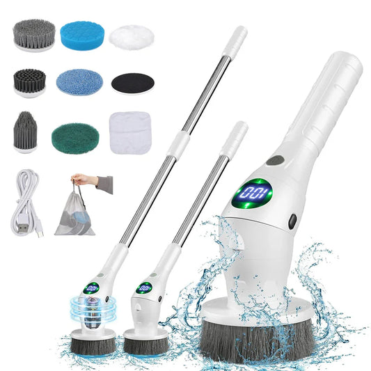 Electric Cleaning Brush 8 in 1 Multifunctional Household Wireless Rotatable Cleaning Brush For Bathroom Kitchen Windows Toilet-0