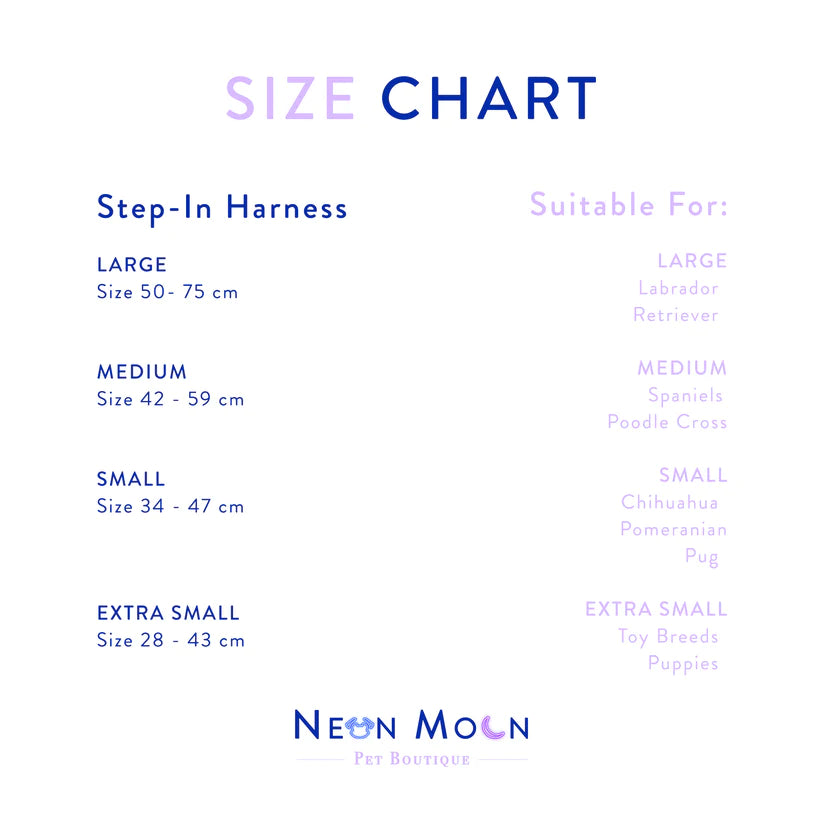 The Tod Step-In Dog Harness - by Neon Moon Pet Boutique